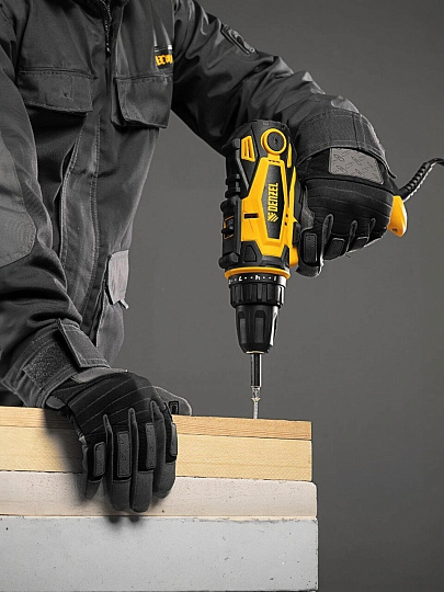 Дрель-шуруповерт сетевая Denzel, SD-300-10, быстрозажимной патрон, 10 мм, 300 Вт, с реверсом, 2 скорости