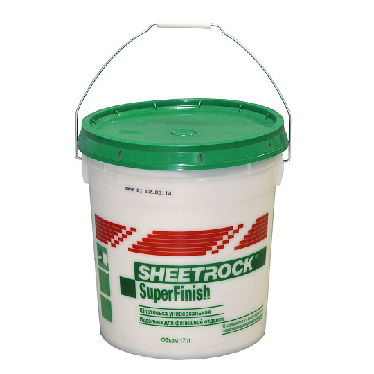 Шпатлевка Sheetrock, Super Finish, финишная, 28 кг