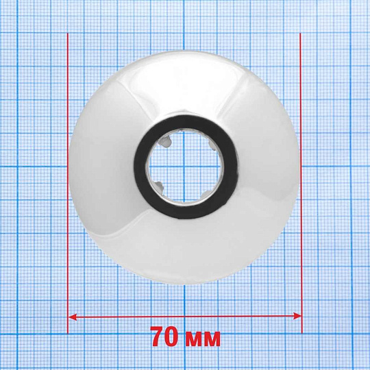 Отражатель нержавеющая сталь, 0.7х0.2х0.22 см, 1/2 '', конус, хром, MasterProf, ИС.131445