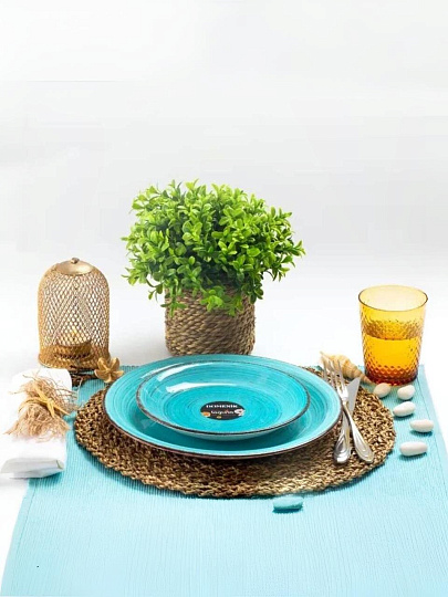 Тарелка обеденная, керамика, 26 см, круглая, Laguna, Domenik, DM6000/DM6000-1