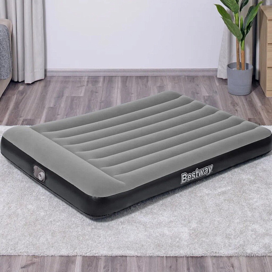 Матрас надувной Bestway, 191х137х30 см, Tritech Full, 67462, насос встроенный, электрический, флокированный, 300 кг