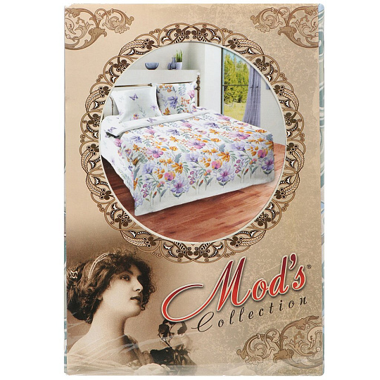 Постельное белье Шуйские ситцы 1.5-спальное поплин (простыня 214х150 см, 2 наволочки 70х70 см, пододеяльник 215х143 см) с1232шв 88681