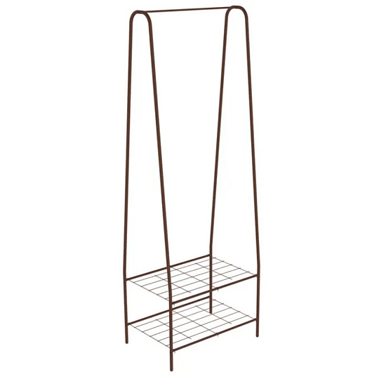 Полка-стеллаж 59х40х170.5 см, Sheffilton, металл, полка для обуви, SHT-WR18, В1-79, медный металлик, черный