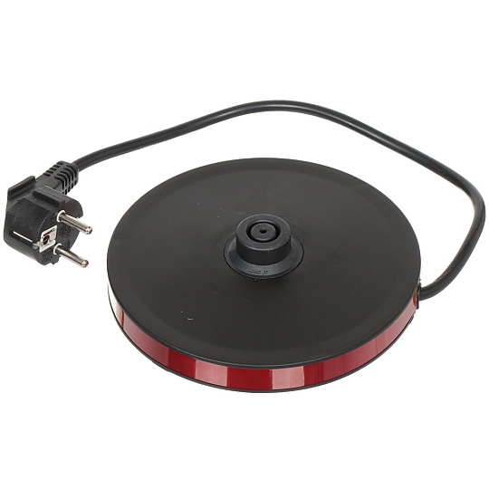 Чайник электрический Eurostek, ЕЕК-2212, красный, 1.7 л, 2200 Вт, скрытый нагревательный элемент, металл