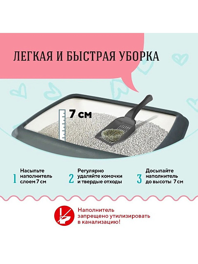 Наполнитель для лотка комкующийся, 5.3 л, CC-CAT