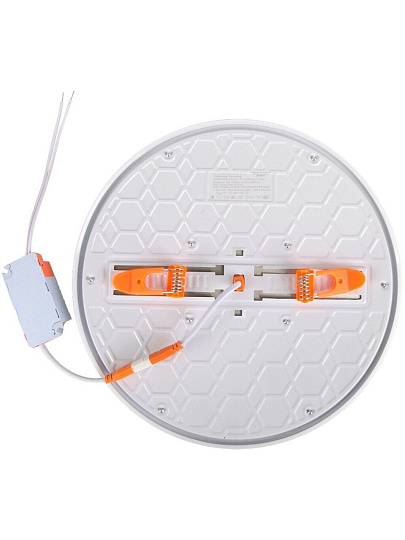 Светильник светодиодный, General Lighting Systems, RW17-220CH, 36 Вт, 6500 К, 3460 Лм, IP40, 22х22х1.3 см, круглый, с регулируемым креплением, 45-170 мм, 412192