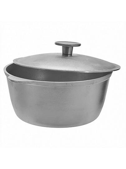 Казан алюминий, 2 л, с крышкой, Гардарика, 02-0