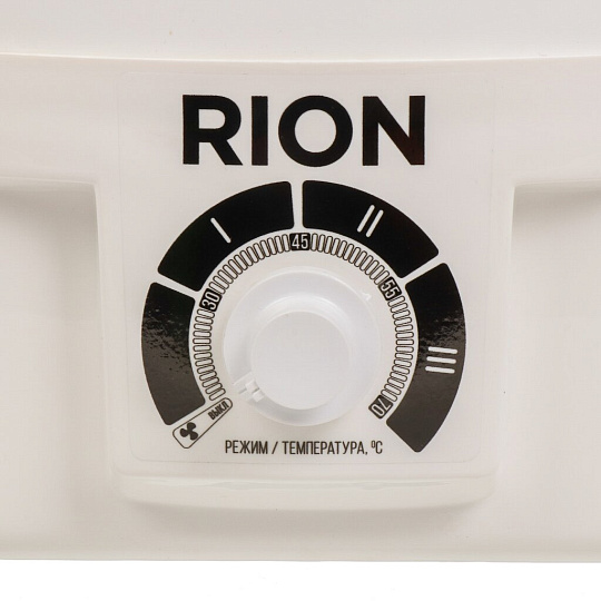 Сушилка для овощей, фруктов Rion, R-05D0, 5 поддонов, 520 Вт, белая