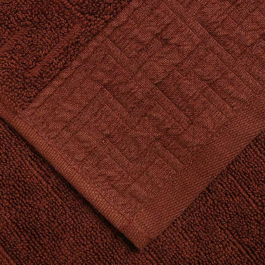 Полотенце банное 50х90 см, 100% хлопок, 541 г/м2, Galiha Jacquard, Anilsan, коричневое, Турция, 70655090