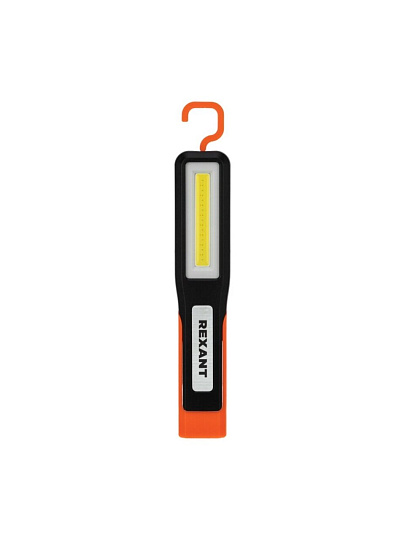 Фонарь ручной встроенный аккумулятор, Rexant, NEW AGE, зарядка от USB, режим SOS, 3 режима, на магните, подвесной, 75-1704