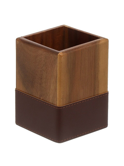 Подставка для столовых приборов, акация, 8.3x8.3x11 см, CT0888AJ6