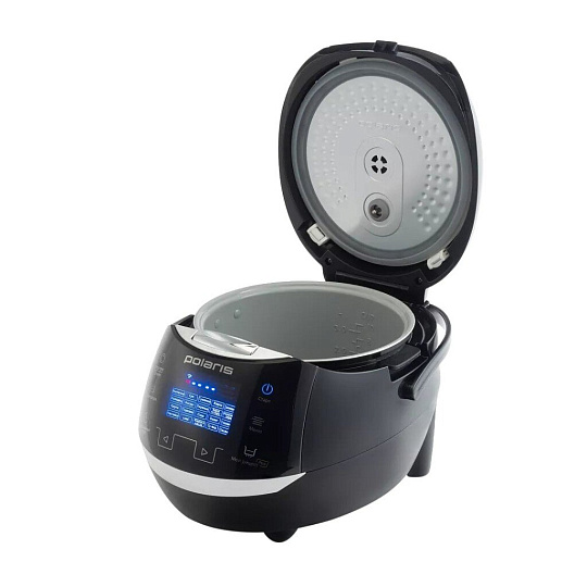 Мультиварка Polaris, PMC 0530 Wi FI IQ Home, 21 программа, 5 л, 860 Вт, керамическое покрытие чаши, антипригарное покрытие, черная