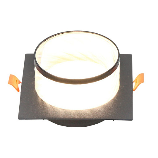 Светильник встраиваемый Элегия, GX53, квадратный, черный, General Lighting Systems, GCL-GX53-H38