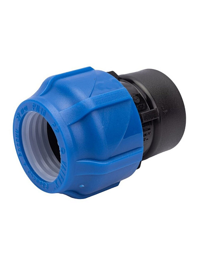 ПНД муфта d32х1", внутренняя резьба, соединительная, Valfex