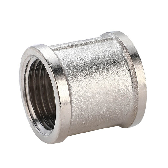Муфта соединительная 3/4", DN 20, г-г, никель, внутренняя резьба, РМС