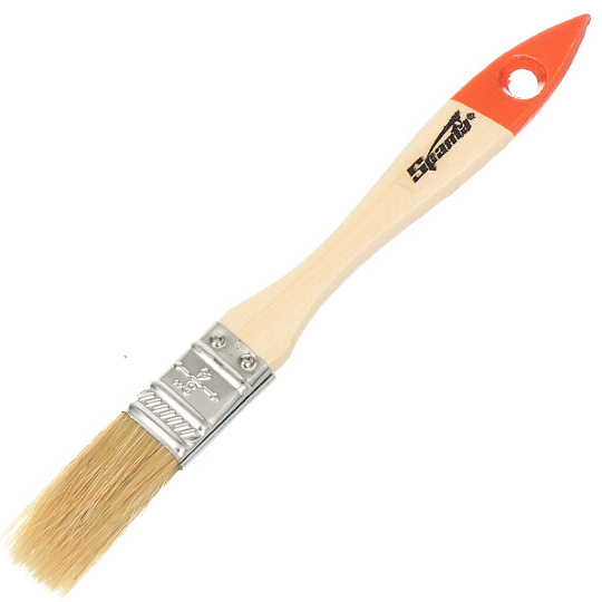 Кисть плоская Sparta 824155 из натуральной щетины, 3/4", 20 мм