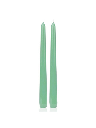 Свеча декоративная, 25х2.1 см, стержень, 2 шт, мятная, Bartek Candles