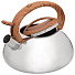 Чайник нержавеющая сталь, 3 л, со свистком, зеркальный, ручка бакелитовая в цвет дерева, Daniks, индукция, MSY-A010 -1 - фото 2