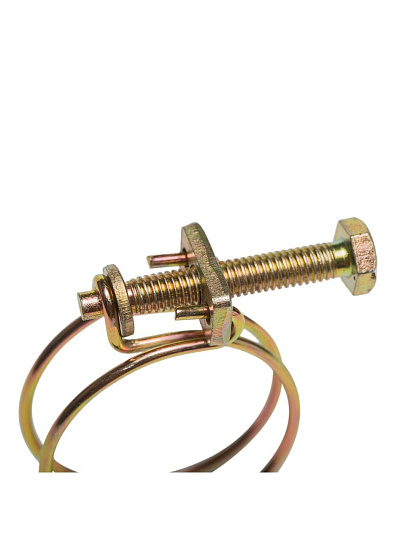 Хомут обжимной проволочный, 3/4", 2 шт, спираль, индивидуальная упаковка, MasterProf, ИС.140793