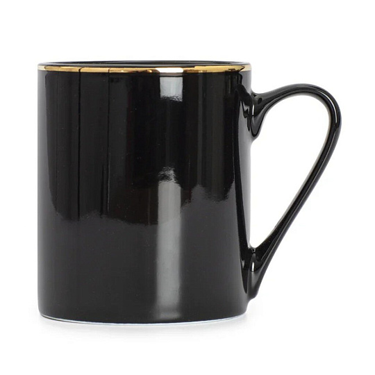 Кружка фарфор, 330 мл, Black Gold, Domenik, DM3014