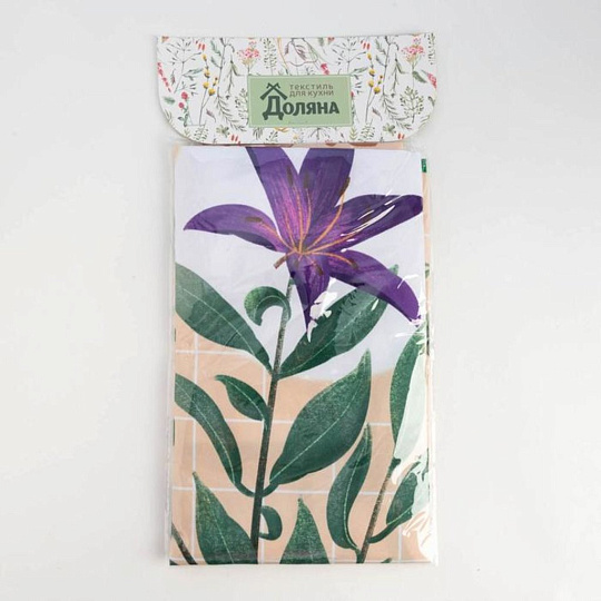 Фартук «Доляна» Green planting 60х80см, 100%пэ, 5985604