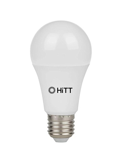 Лампа светодиодная E27, 18 Вт, 180 Вт, 230 В, груша, 6500 К, холодный белый свет, HiTT, HiTT-PL-A60, A60, 1010009