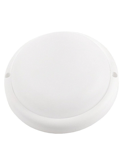 Светильник светодиодный, General Lighting Systems, ЖКХ Slim, 17 Вт, 6500 К, 1440 Лм, IP65, 16.8х16.8х4 см, накладной, круглый, 437555