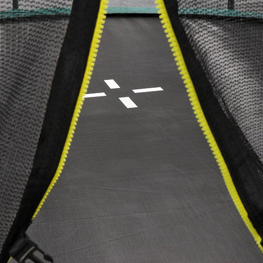 Батут 366х366х260 см, с защитной сеткой 180 см и лестницей, 150 кг, FJ-12FT-2
