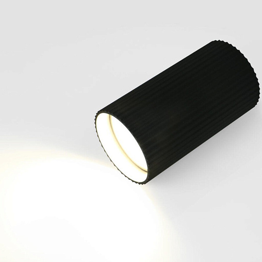 Светильник накладной General Lighting Systems, Полосы, 50 Вт, GU10, на 1 лампочку, IP20, d5.5х10 см, Спот, черный, 661695