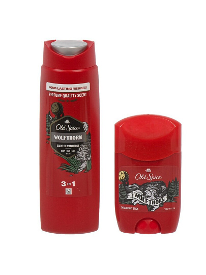 Набор подарочный для мужчин, Old Spice, Wolfthorn, дезодорант стик 50 мл + гель для душа 250 мл