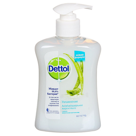 Мыло жидкое Dettol Алоэ и молочные протеины, 250 мл