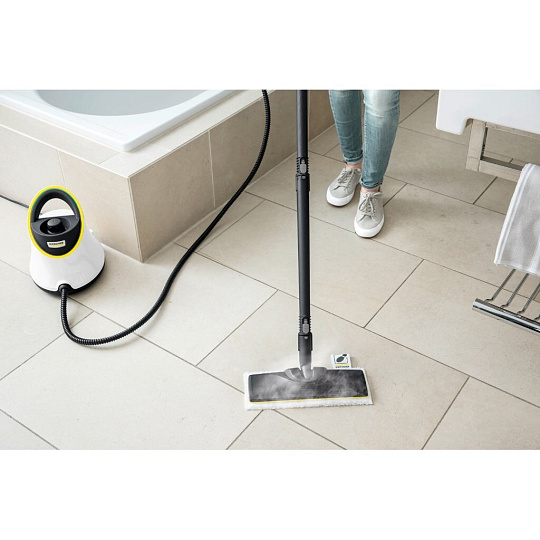 Пароочиститель Karcher, SC 2 Delux EasyFix, 1500 Вт, 1 л, 3.2 бар, белый, 1.513-400.0