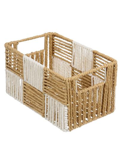 Корзина 25х16х14 см, прямоугольная, плетеная, Y4-9657