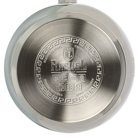 Чайник нерж, 3 л, свист, мат, RasheL, индукц, серебр, М-7117