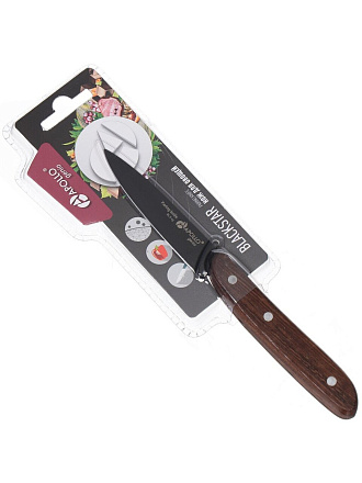 Нож кухонный Apollo, BlackStar, для овощей, нержавеющая сталь, 8 см, рукоятка дерево, BLS-05