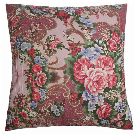 Подушка 68 х 68 см, пух 10%, перо 90%, Эконом, чехол 100% хлопок, кант, средняя, Belashoff, ППВ 1 -1