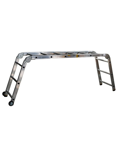 Подмости 1 секция, 6 ступеней, алюминий, 4.1 м, 150 кг, Alumet, SMS 363