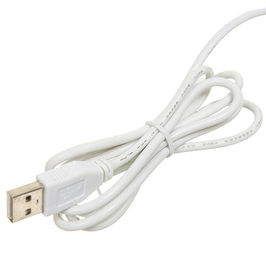Светильник настольный на прищепке, с USB, белый, абажур белый, SPE14013-8285C/1