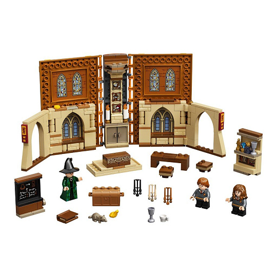 Конструктор Lego, Harry Potter, Учеба в Хогвартсе: Урок трансфигурации, 7-9 лет, 241 деталь, 76382