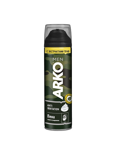 Пена для бритья, Arko Men, Anti-Irritation, 200 мл, 505657