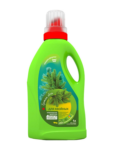 Удобрение для хвойных, жидкость, 1 л, Четыре сезона