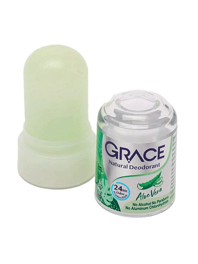 Дезодорант кристаллический Grace, Алоэ вера, для женщин, стик, 70 г