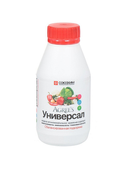 Удобрение Универсал, органоминеральное, жидкость, 250 мл, Agree's