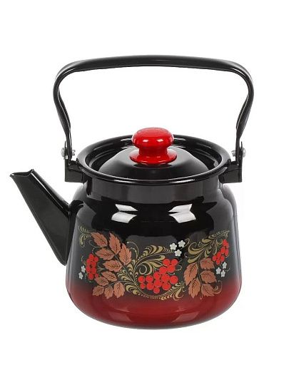 Чайник сталь, эмалированное покрытие, 2.3 л, ручка металлическая, Сибирские товары, в ассортименте, С2714.38/С2714.8