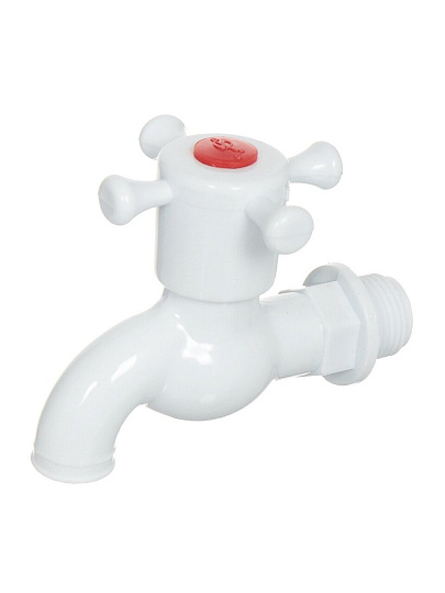 Кран водоразборный 1/2'', пластик, индивидуальная упаковка, ComfortFactor