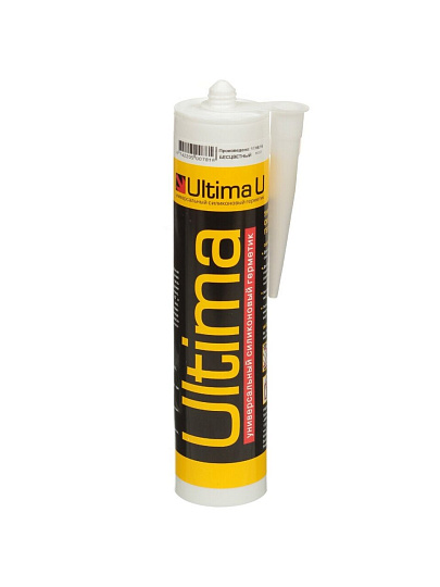 Герметик силиконовый, универсальный, Ultima, H0802, 280 мл, бесцветный