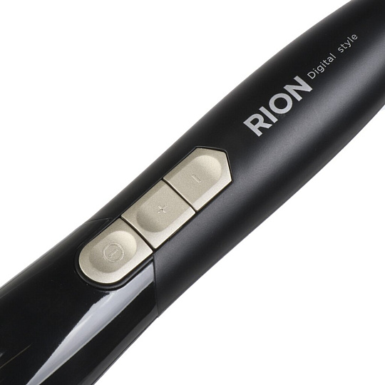 Щипцы-плойка Rion, TB-2012-22, 60 Вт, керамическое покрытие, защита от перегрева, 150-230 ℃, черный с пудровым