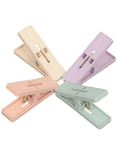 Прищепки пластик, 10 шт, в ассортименте, Плетение, Y3-718