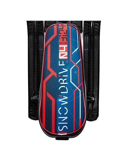 Снегокат Nika, Snowdrive, СНД3/SD5, 61.5 см, Kids snowdrive 5, черный каркас, велоруль, амортизация, фонарик