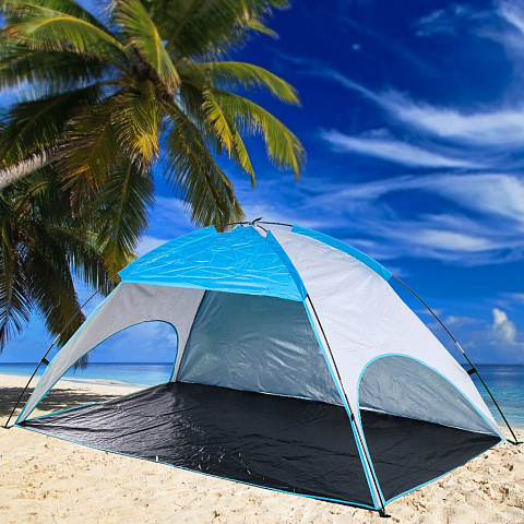 Палатка пляжная 2-местная, 220х120х115 см, 1 слой, 1 комн, есть чехол, полиэстер, T2022-499